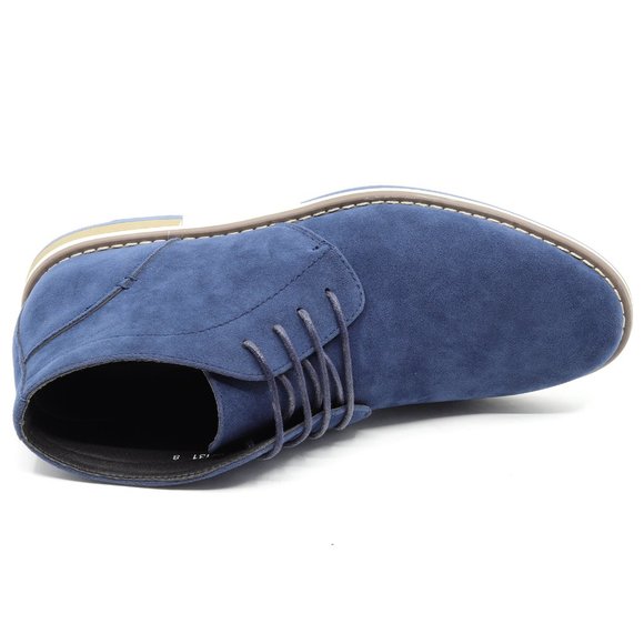 Metrocharm MC131 Blue Lace Up Oxford Dress Boot - Picture 6 of 7